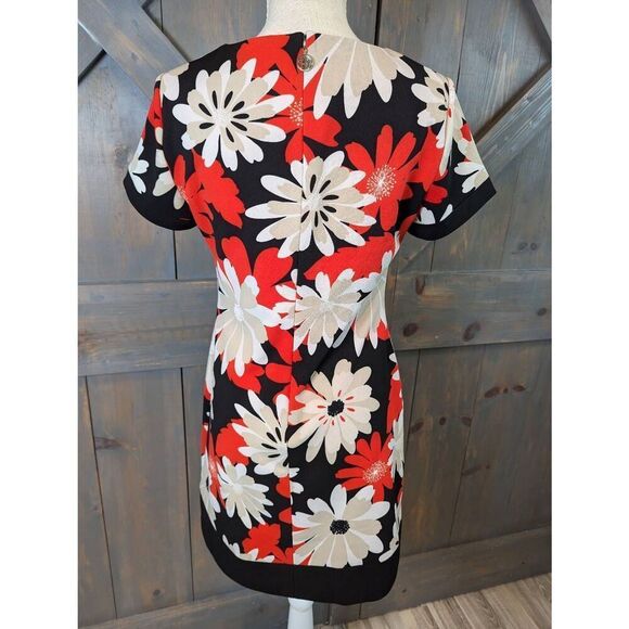 Tommy Hilfiger Dress Women's Size 4 Red Black Floral Pockets A Line Mini - Picture 5 of 13